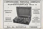 Supercomplex - Apparecchio Portatile _Brolio - Chianti. Advertising 1928