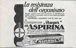 Aspirina - Bayer. Advertising 1928