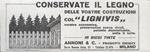 Lignivis - Conservate il Legno. Advertising 1928