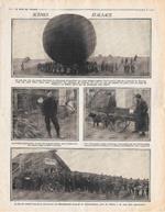Scène d'Alsace / Artillerie Lourde, un piece de 260. Stampa 1914