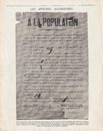 Les Affiches Allemandes / Nos blessés et les leurs. Stampa 1915