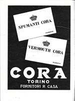Cora, Spumanti Vermouth Torino / Sitmar, Soc. Italiana servizi Marittimi. Advertising 1934