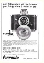 Euralux Ferrania, la nuova macchina fotografica. Advertising 1962