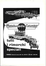 Metallurgiche Colombo. Tutti i rimorchi speciali. Advertising 1962