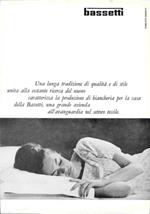 Bassetti, biancheria per la casa. Advertising 1962