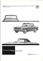 Innocenti 950 con hard top. Advertising 1962
