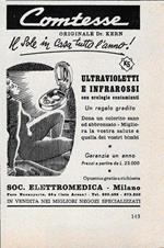 Comtesse. Il Sole in casa tutto l'anno. Ultravioletti e infrarossi. Advertising 1963