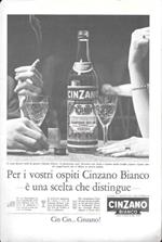 Cinzano Bianco / AGIP Supercortemaggiore. Advertising 1963