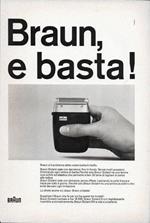 Braun e basta. Rasoi. Advertising 1963