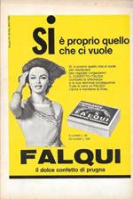 Falqui, il dolce confetto di prugna. Advertising 1965