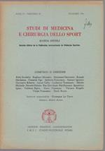 Studi di Medicina e Chirurgia dello Sport Anno IV Fascicolo X I- Novembre 1950
