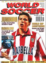 World Soccer. 1997 november. Juninho, Ronaldo World Cup countdown