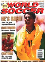 World Soccer. 1997 may. Cantona, Dortmund, Romario