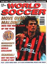 World Soccer. 1995 november. Move Over Maldini vote fr your player of the year