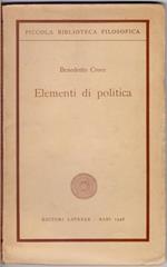 Elementi di politica - Benedetto Croce