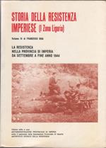 Storia della Resistenza Imperiese (I zona Liguria). Vol. terzo