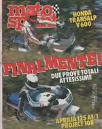 Moto sprint. 1987, n. 39. Honda Transalp V 600 Aprilia 125 AF/1 Project 108