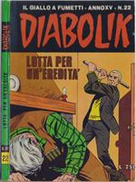 Diabolik Lotta per un'eredità - Anno XV Nr. 22