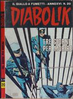 Diabolik Tre giorni per morire - Anno XVI Nr. 20