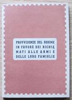 Provvidenze Del Regime In Favore Dei Richiamati Alle Armi E Delle Loro Famiglie