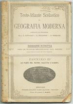 Testo. Atlante Scolastico Di Geografia Moderna. Bergamo Ist. Italiano D'arti Grafiche 1909