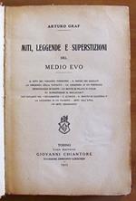 Miti, Leggende E Superstizioni Del Medio Evo