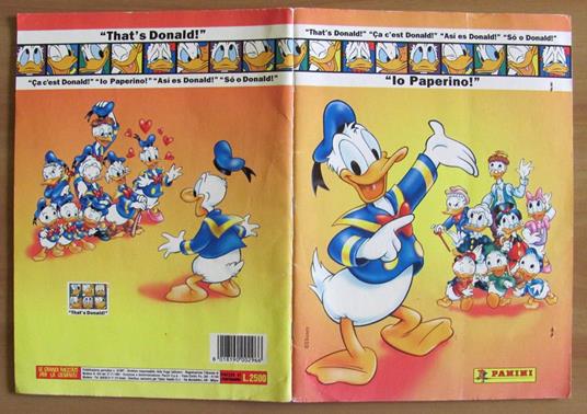 ALBUM FIGURINE PANINI - IO PAPERINO + POSTER Rocchetta + SCATOLA FIGURINE -  Walt Disney - Libro Usato - Pagnini 