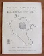 Bollettino Statistico N.10 1935. Ufficio Statistica Di: Governatorato Di Roma