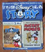 Disney Story N.1 - Libro + Locandina In Metallo Mickey Mouse In Confezione Da Edicola