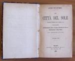 La Città Del Sole - Romanzo Storico Del Secolo Xvii - Volume I