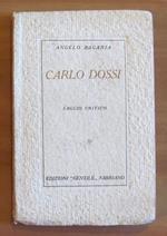 Carlo Dossi - Saggio Critico, I Ed. 1935