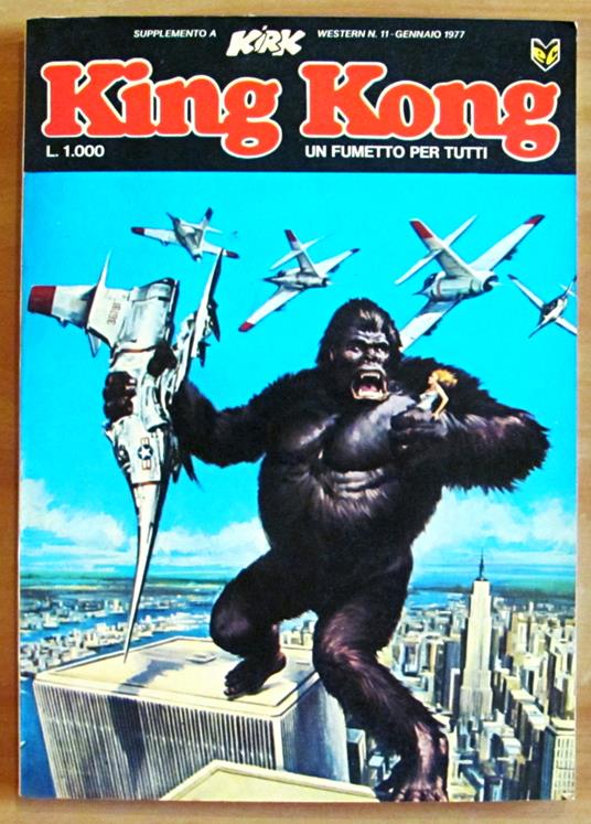 KING KONG - Supplemento a KIRK WESTERN N.11 - Gennaio 1977 - copertina