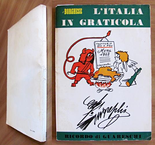 L' ITALIA IN GRATICOLA - Ricordo di GUARESCHI - illustrato - copertina