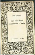 Gino Luzzatto Per Una Storia Economica D'italia Laterza