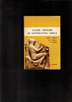 Pagine Critiche Di Letteratura Greca