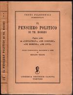 Renato Tisato - Il Pensiero Politico Di Th. Hobbes 1957