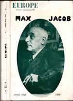 MAX JACOB EUROPE AVRIL-MAI 1958