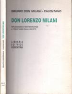 Don Lorenzo Milani. Riflessioni E Testimonianze A Trent'Anni Dalla Morte**