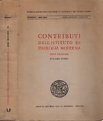 Contributi Dell'Istituto di Filologia Moderna: Serie Francese vol. terzo