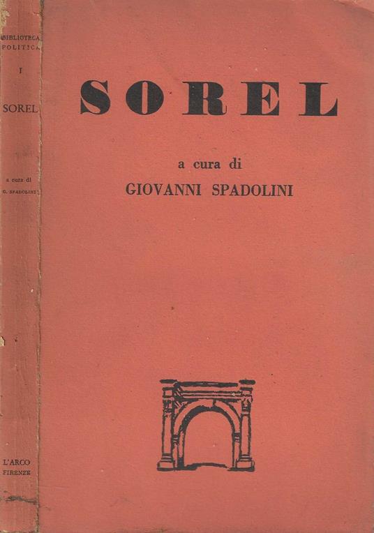 Sorel - Giovanni Spadolini - copertina