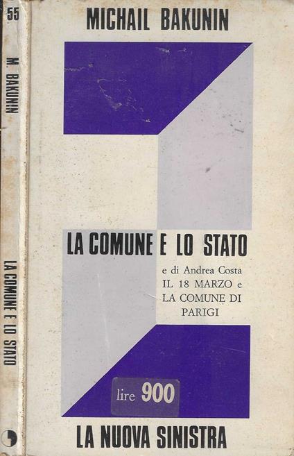 La comune e lo Stato - Michail Bakunin - copertina