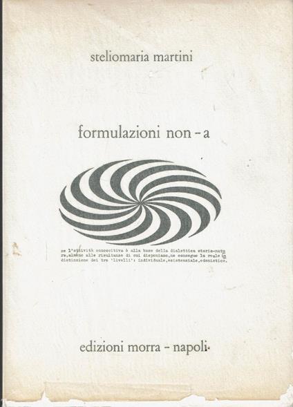 Formulazioni NON-A | Steliomaria Martini - copertina