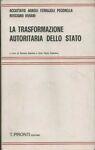 La trasformazione autoritaria dello Stato - copertina