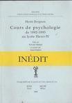 Cours de Psychologie de 1892-1893 au Lycèe Henri IV