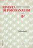 Istituzioni. RIVISTA DI PSICOANALISI, n°2, 1999 - copertina