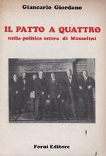 Il patto a quattro nella politica estera di Mussolini