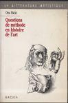 Questions de méthode en histoire de l'art