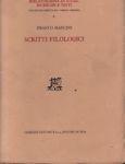 Scritti filologici