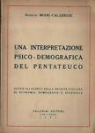 Una interpretazione psico-demografica del Pentateuco