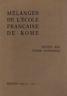 Mélanges de l'école francaise de Rome. Moyen age - temps modernes